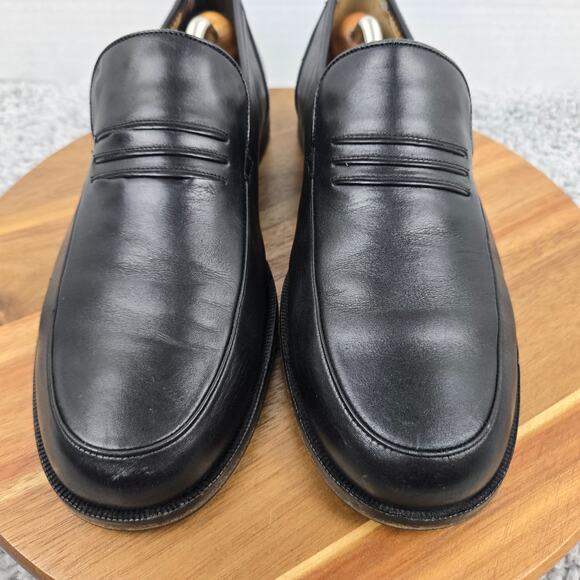 Mephisto Mens 8.5 Black Leather Casual Comfort Slip On Daily Loafer Portugal - Picture 6 of 15